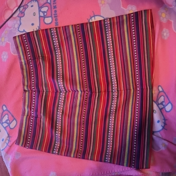 EUC colorful striped skirt - Picture 2 of 7